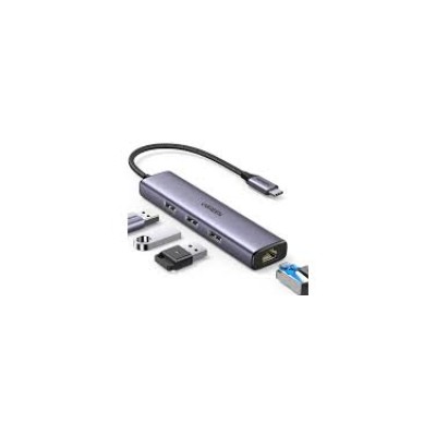 UGREEN USB-C TO 3*USB3.0 HUB + RJ45 ETHERNET ADAPTER 60600