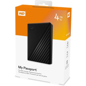 WD 4TB Black My Passport Portable External Hard Drive - USB 3.0
